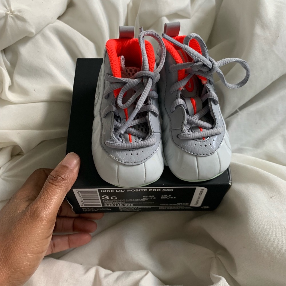 Nike foamposite baby shoes